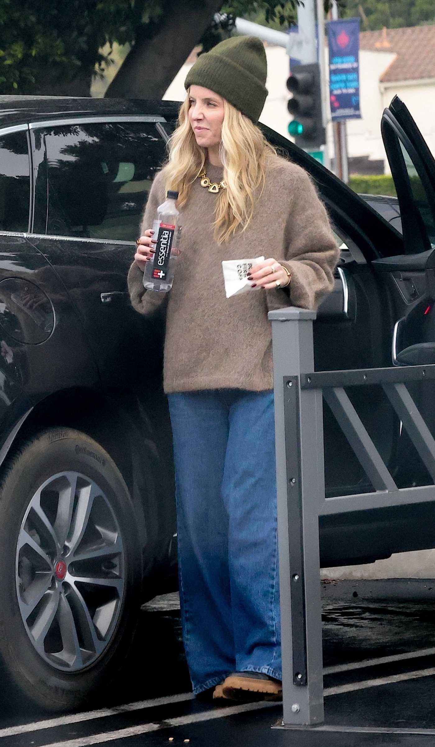 Annabelle Wallis in an Olive Beanie Hat Stocks up at Lazy Acres on Christmas Eve in Los Feliz 12/24/2024