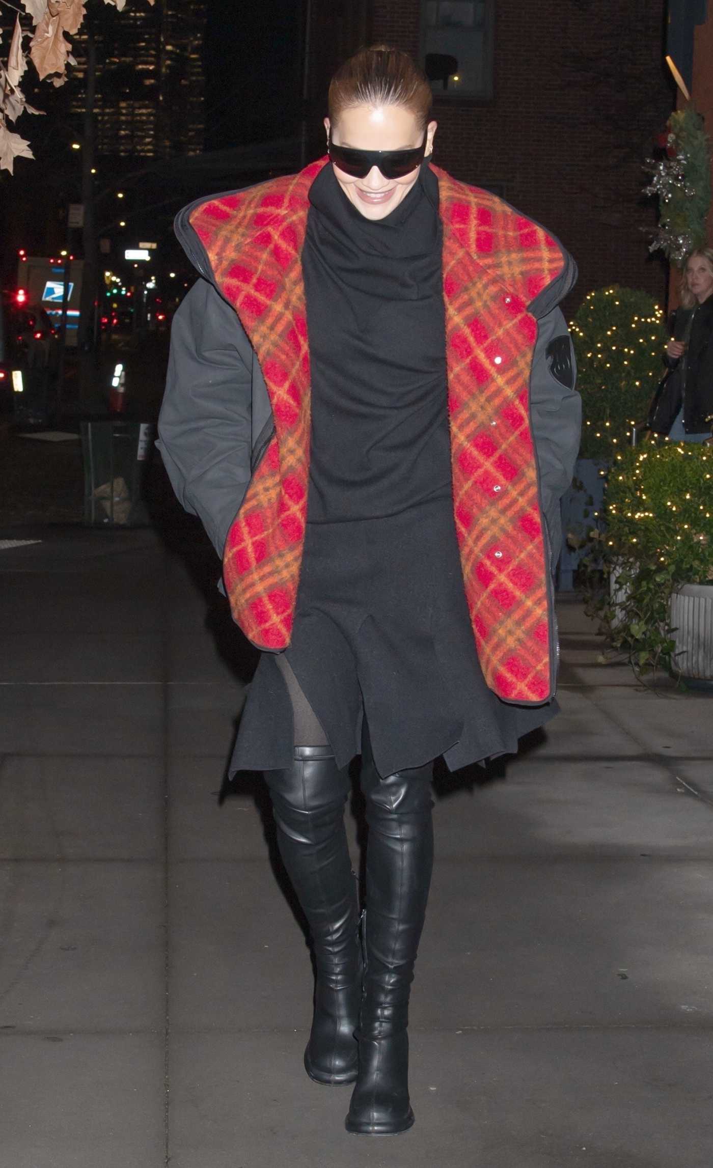 Rita Ora in a Black Jacket Was Seen Out in New York 12/29/2024