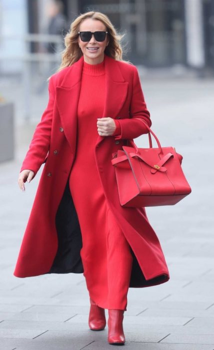 Amanda Holden in a Red Dress