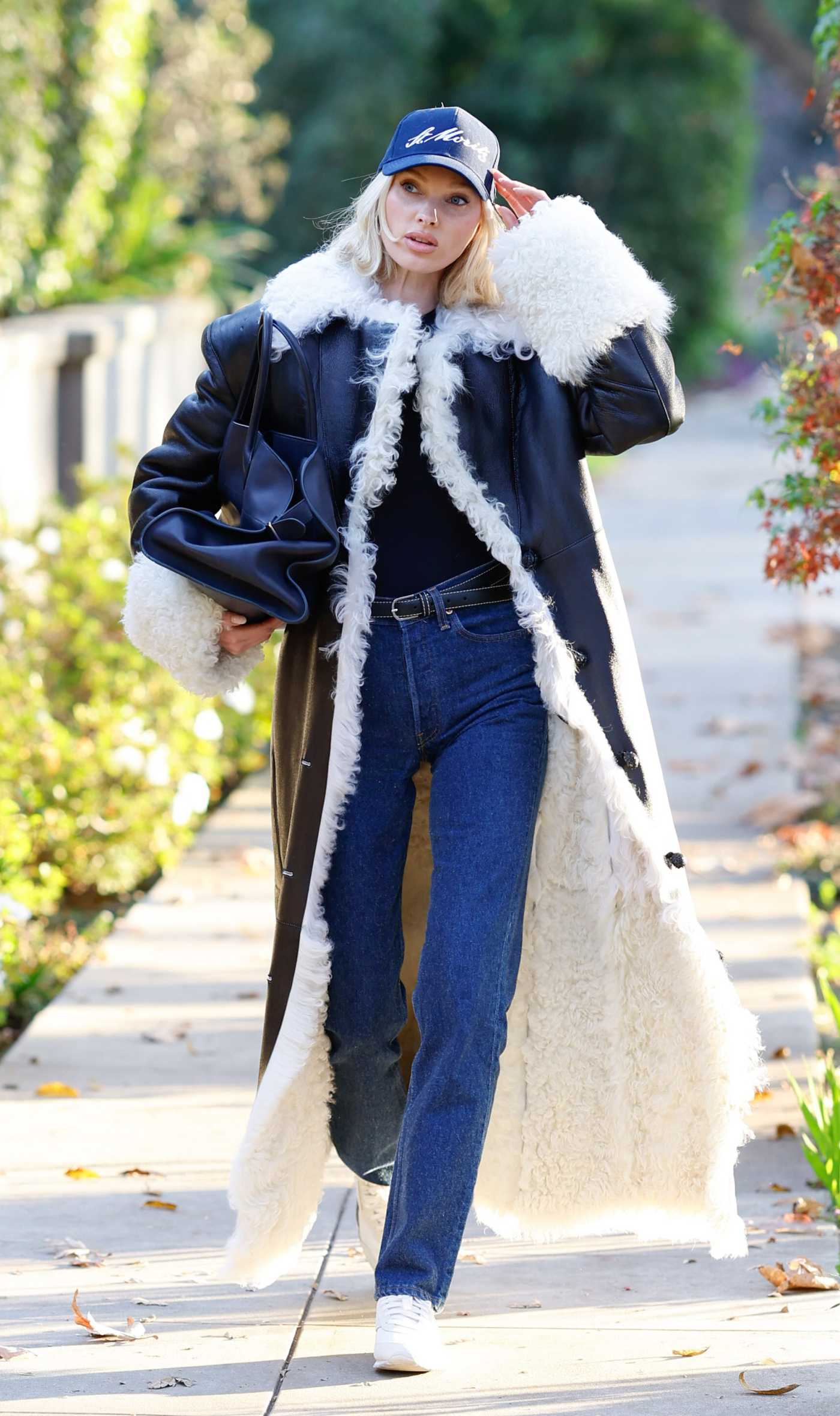 Elsa Hosk in a Blue Cap Was Seen Out in Los Angeles 01/07/2025