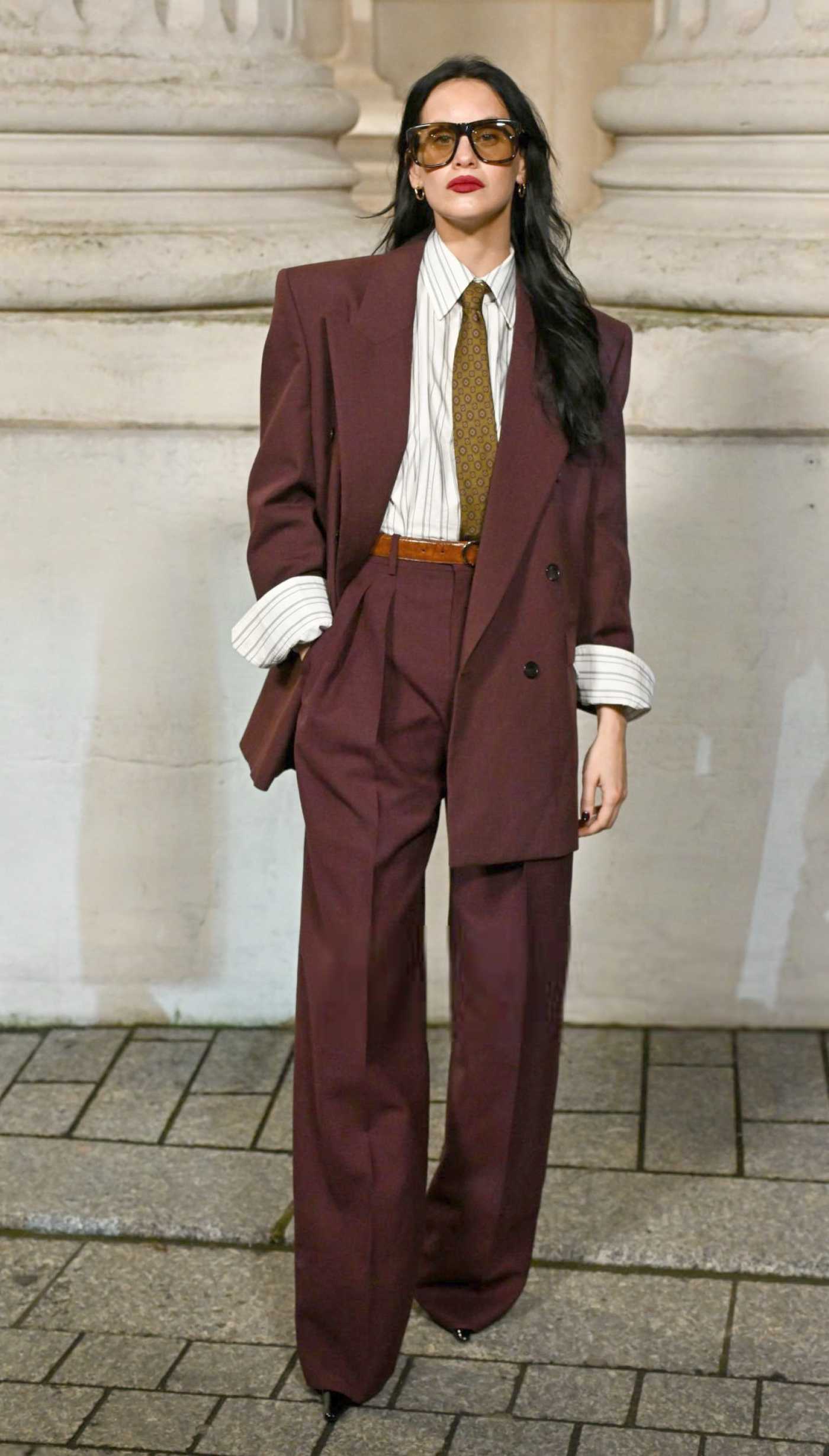 Milena Smit Attends the Saint Laurent Fashion Show During 2025 Paris Fashion Week in Paris 01/28/2025