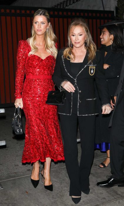 Nicky Hilton in a Red Dress