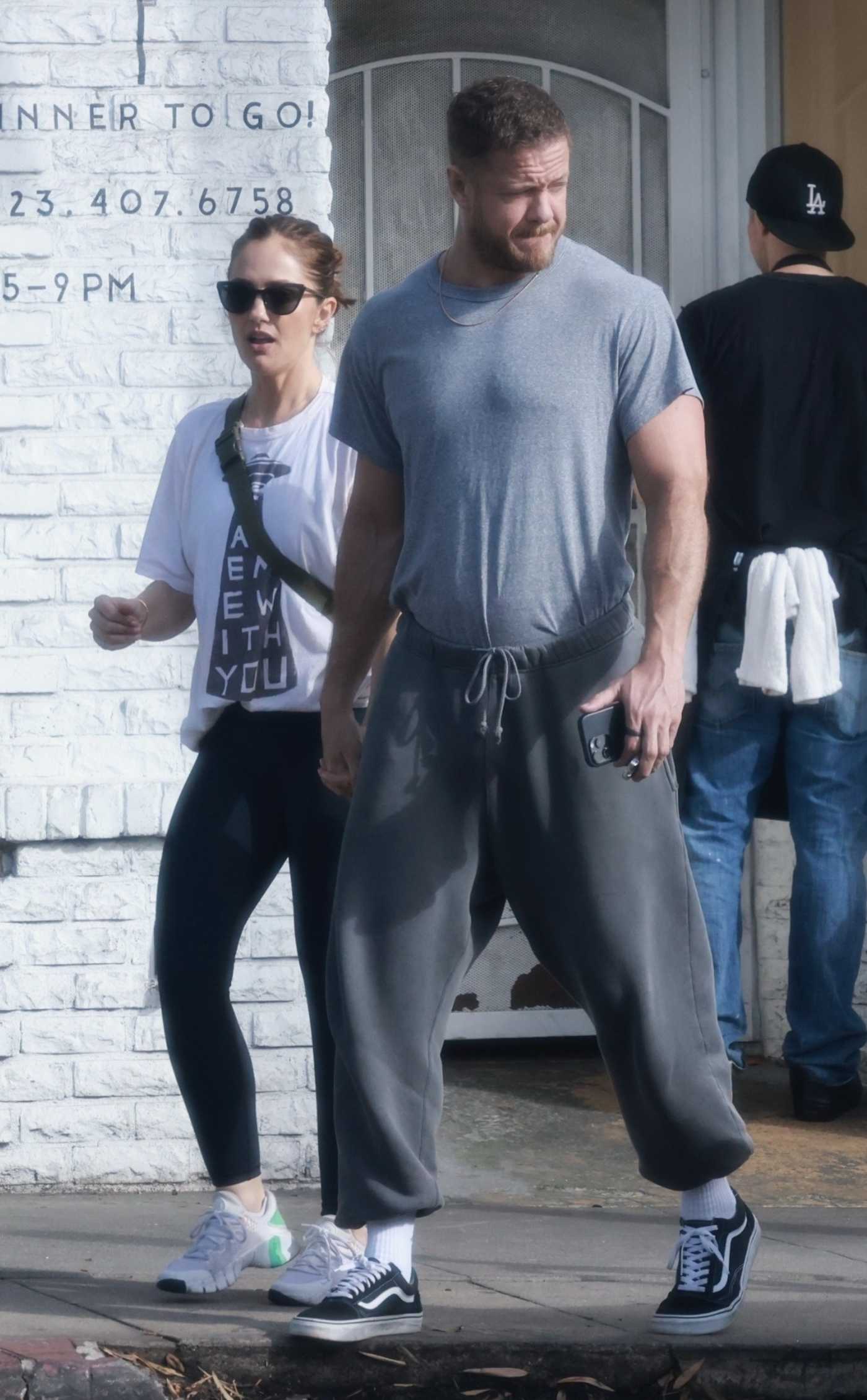 Minka Kelly in a White Tee Was Seen Out with Dan Reynolds in Los Angeles 02/07/2025