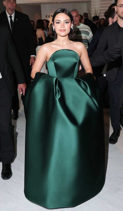 Ariana Greenblatt in a Green Dress