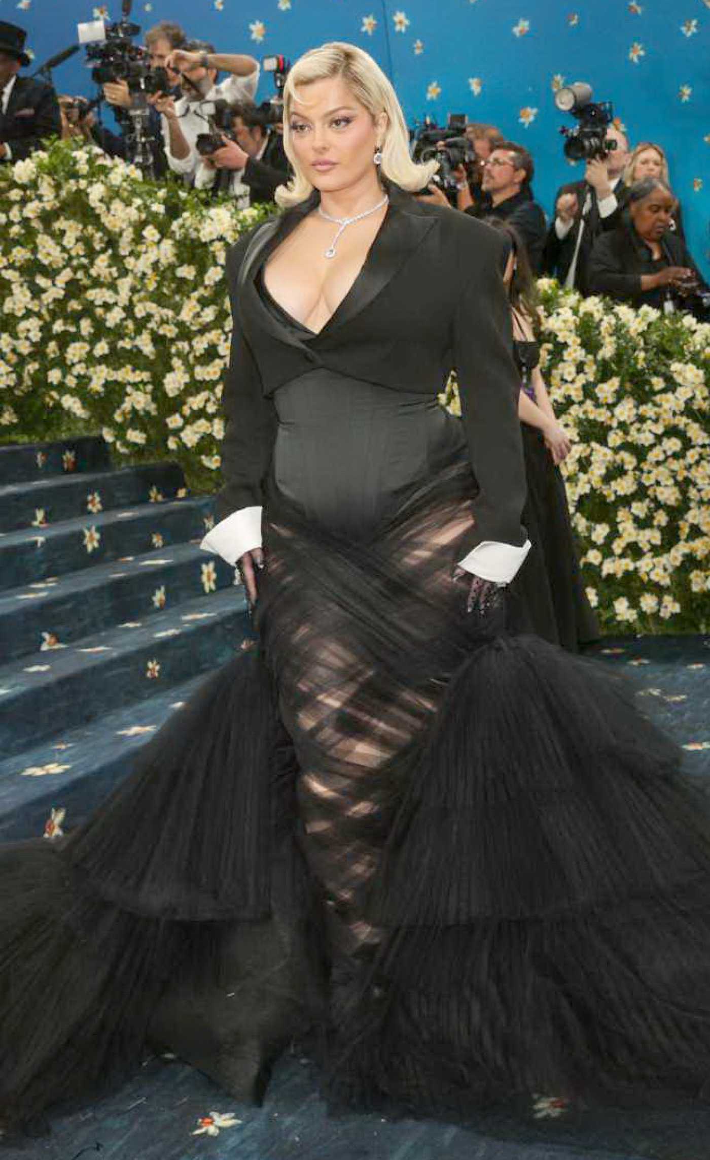 Bebe Rexha Attends 2025 Met Gala Celebrating Superfine: Tailoring Black Style at Metropolitan Museum of Art in New York City 05/05/2025