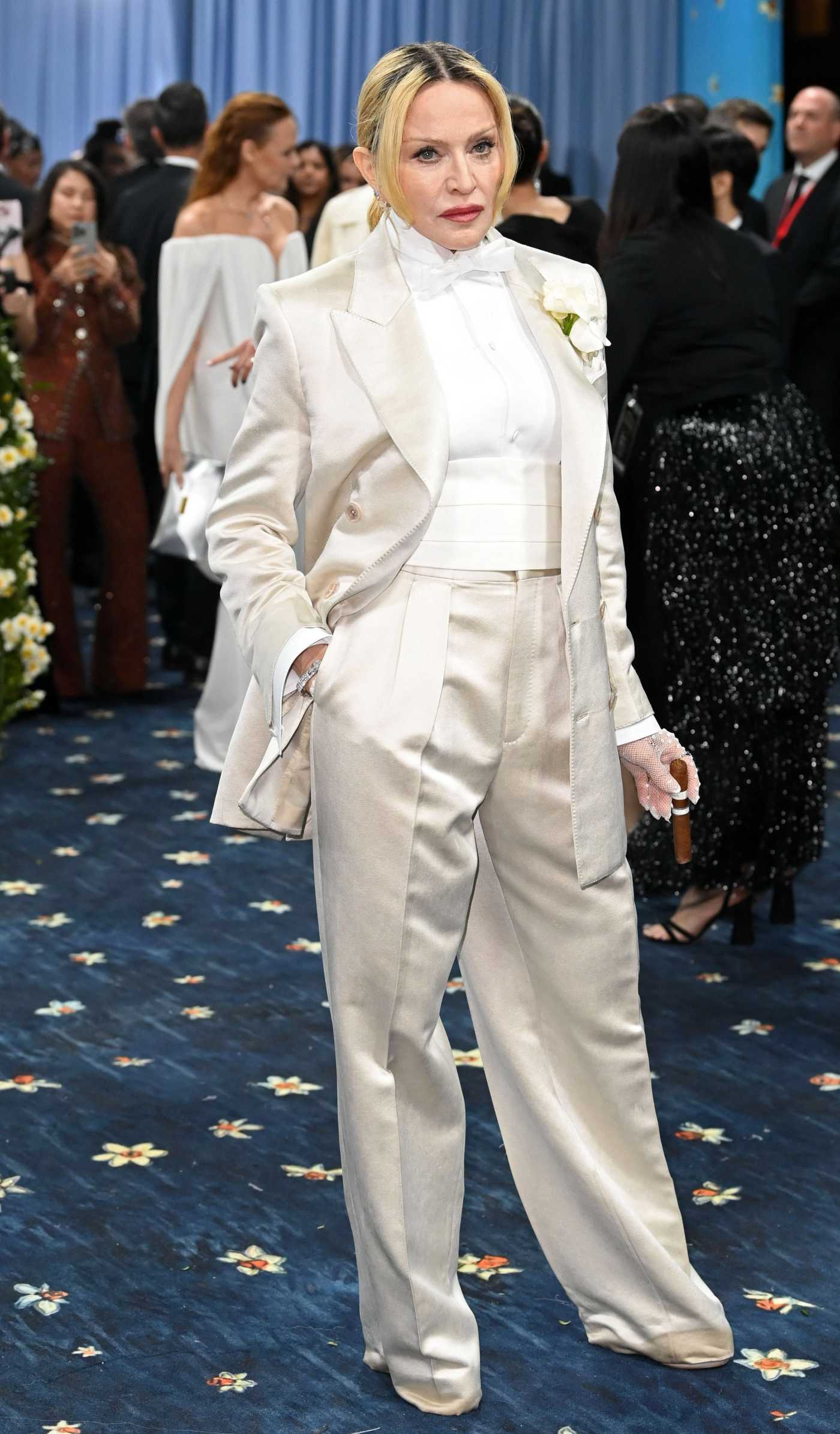 Madonna Attends 2025 Met Gala Celebrating Superfine: Tailoring Black Style at Metropolitan Museum of Art in New York City 05/05/2025