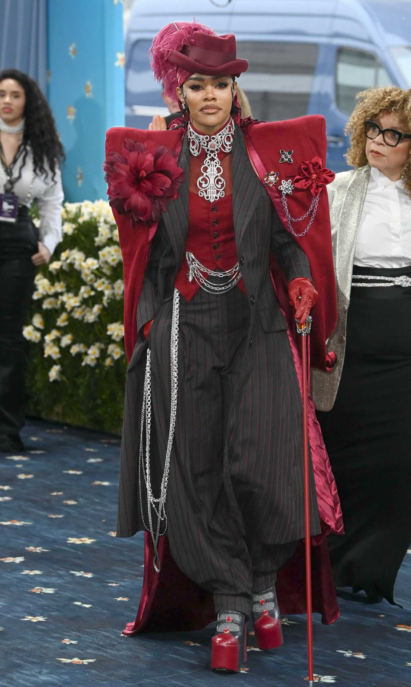 Teyana Taylor Attends 2025 Met Gala Celebrating Superfine: Tailoring Black Style at Metropolitan Museum of Art in New York City 05/05/2025