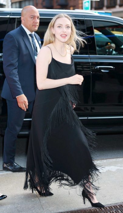 Amanda Seyfried in a Black Dress
