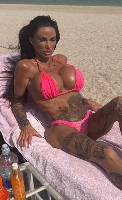 Katie Price in a Pink Bikini