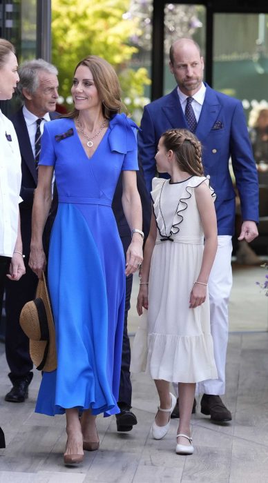 Kate Middleton in a Blue Dress