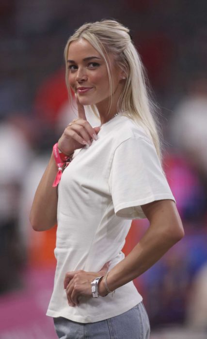 Olivia Dunne in a White Tee