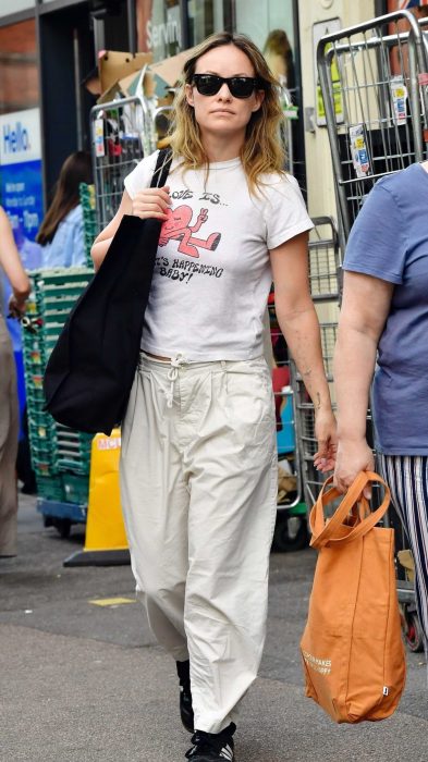 Olivia Wilde in a White Tee