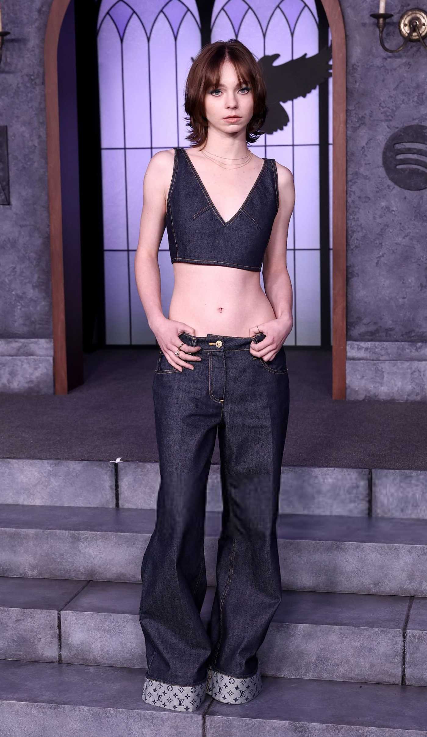 Emma Myers Attends as Netflix and Spotify Host Wednesday Graveyard Gala in New York City 08/28/2025