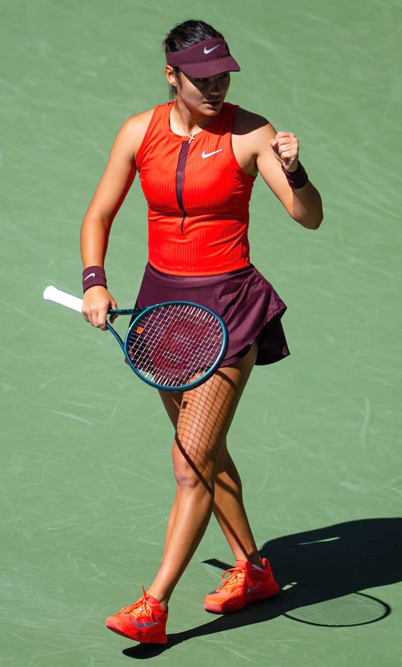 Emma Raducanu Defeats Janice Tjen in Women's Singles Second Round of 2025 US Open at Flushing Meadows in New York City 08/27/2025