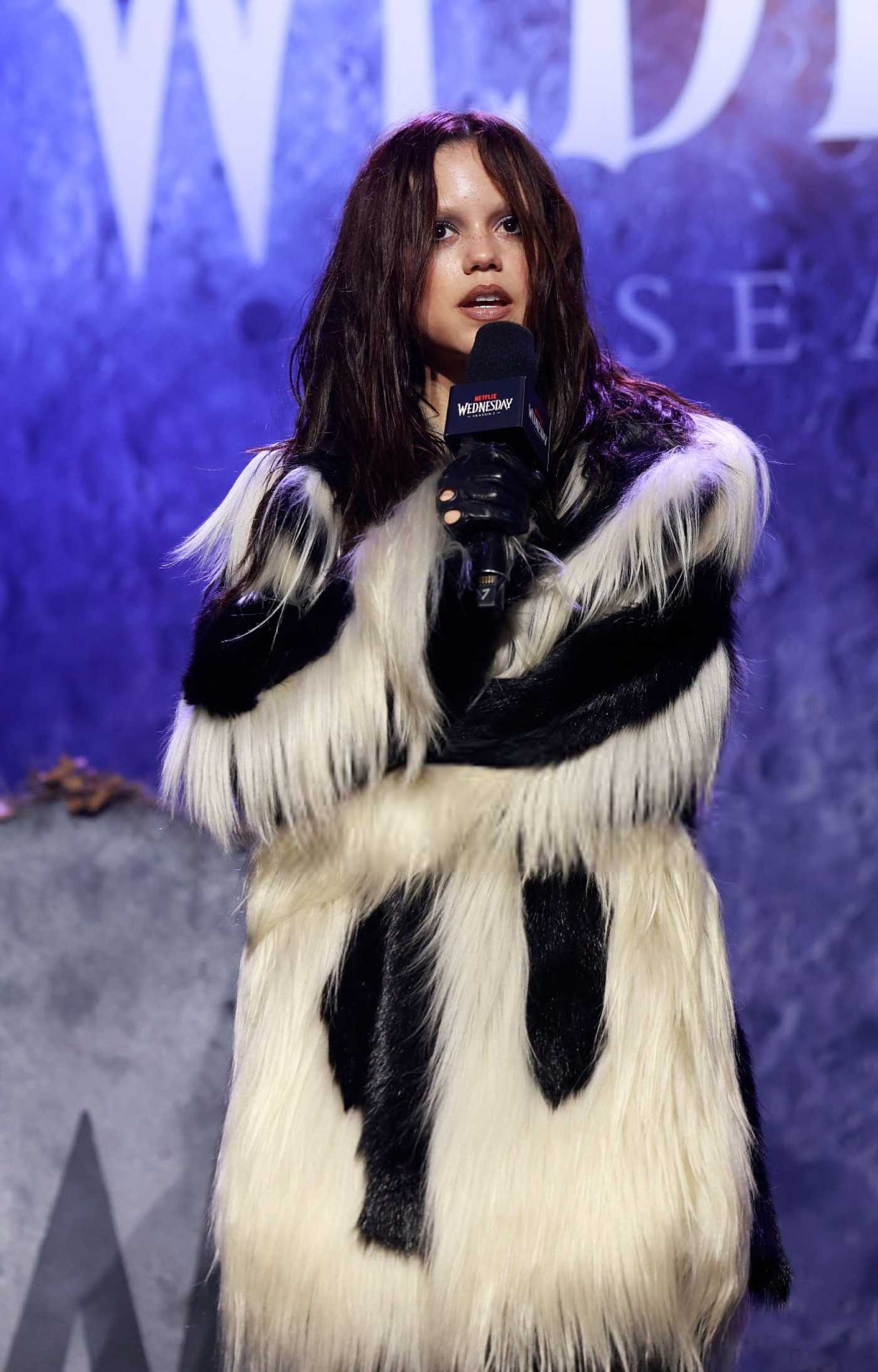 Jenna Ortega Attends the Wednesday Season 2 Part 2 Outcast Assembly on Cockatoo Island in Sydney 08/14/2025