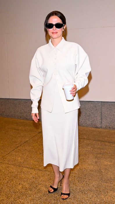 Zoey Deutch in a White Ensemble