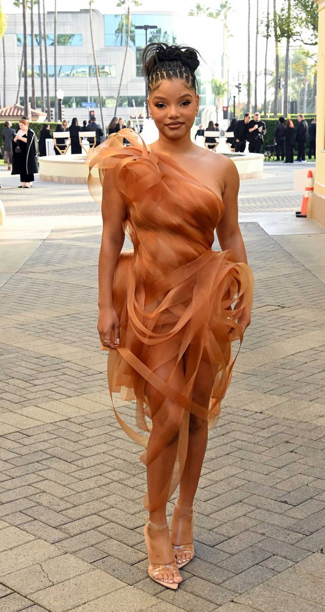 Halle Bailey Attends the Vogue World: Hollywood 2025 at Paramount Studios in Los Angeles 10/26/2025