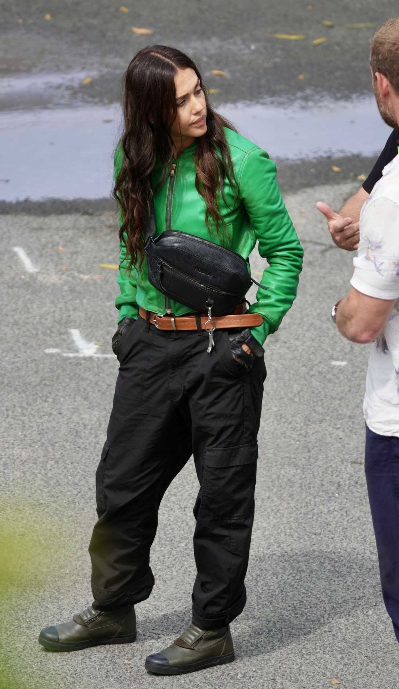 Jessica Alba Filming Her New Movie The Mark in Gold Coast 10/13/2025