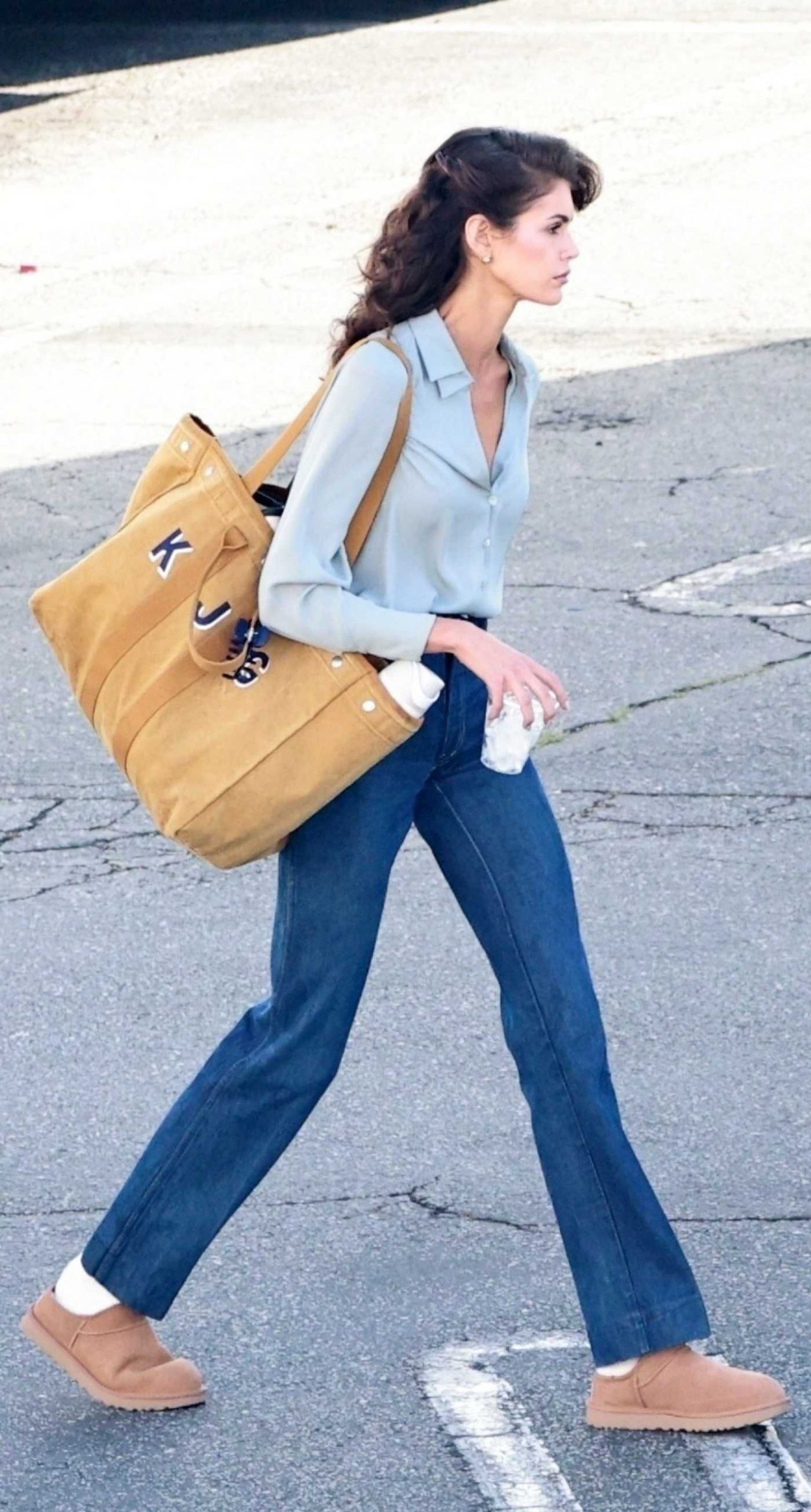 Kaia Gerber Filming New Thriller The Shards in Los Angeles 10/24/2025