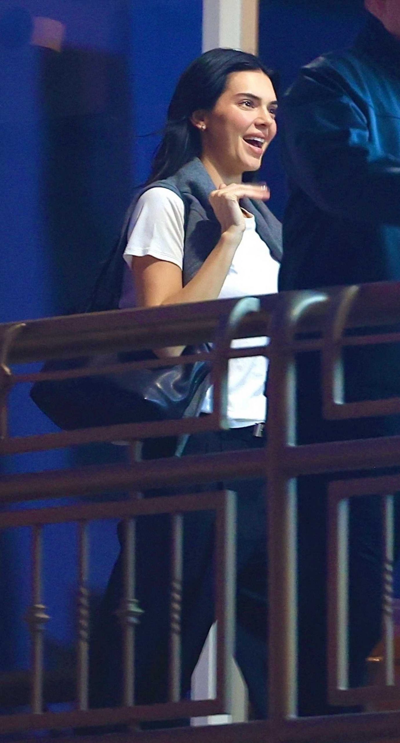 Kendall Jenner in a White Tee Out for Dinner at Sushi Park in West Hollywood 10/21/2025