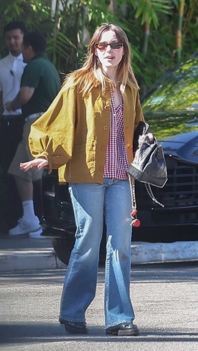 Kiernan Shipka in a Yellow Jacket