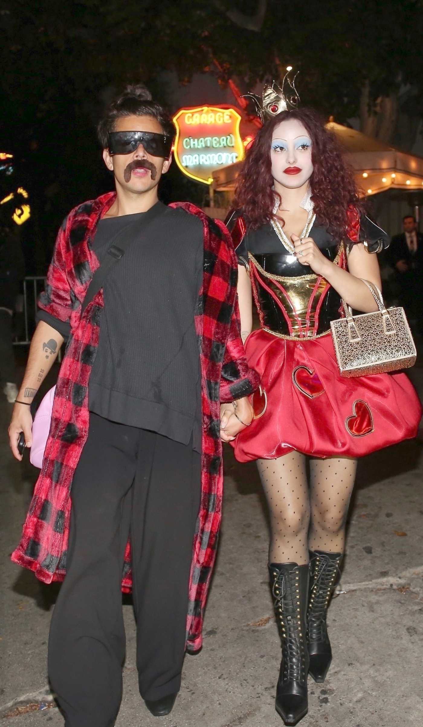 Camila Mendes Arrives to the Vas J Mrogan and Michael Braun 2025 Annual Halloween Party in Los Angeles 10/31/2025