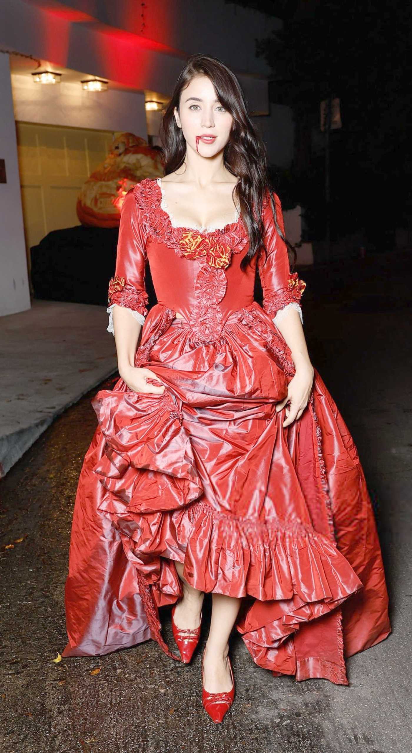 Caylee Cowan Arrives to the Vas J Mrogan and Michael Braun 2025 Annual Halloween Party in Los Angeles 10/31/2025