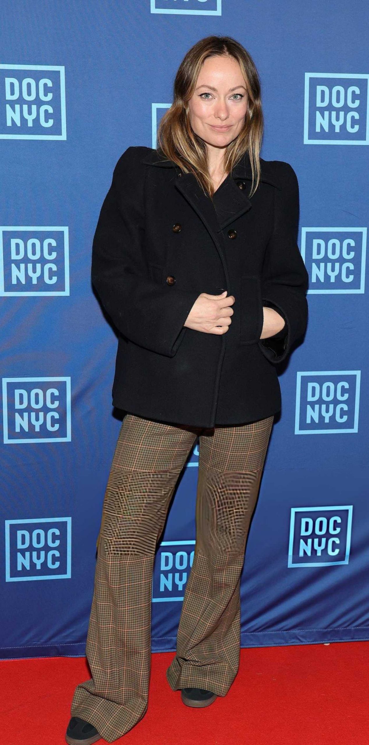 Olivia Wilde Attends the King Hamlet Premiere During 2025 DOC NYC at SVA Theater in New York City 11/14/2025