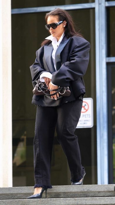 Rihanna in a Black Blazer
