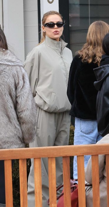 Brooks Nader in a Grey Balenciaga Tracksuit