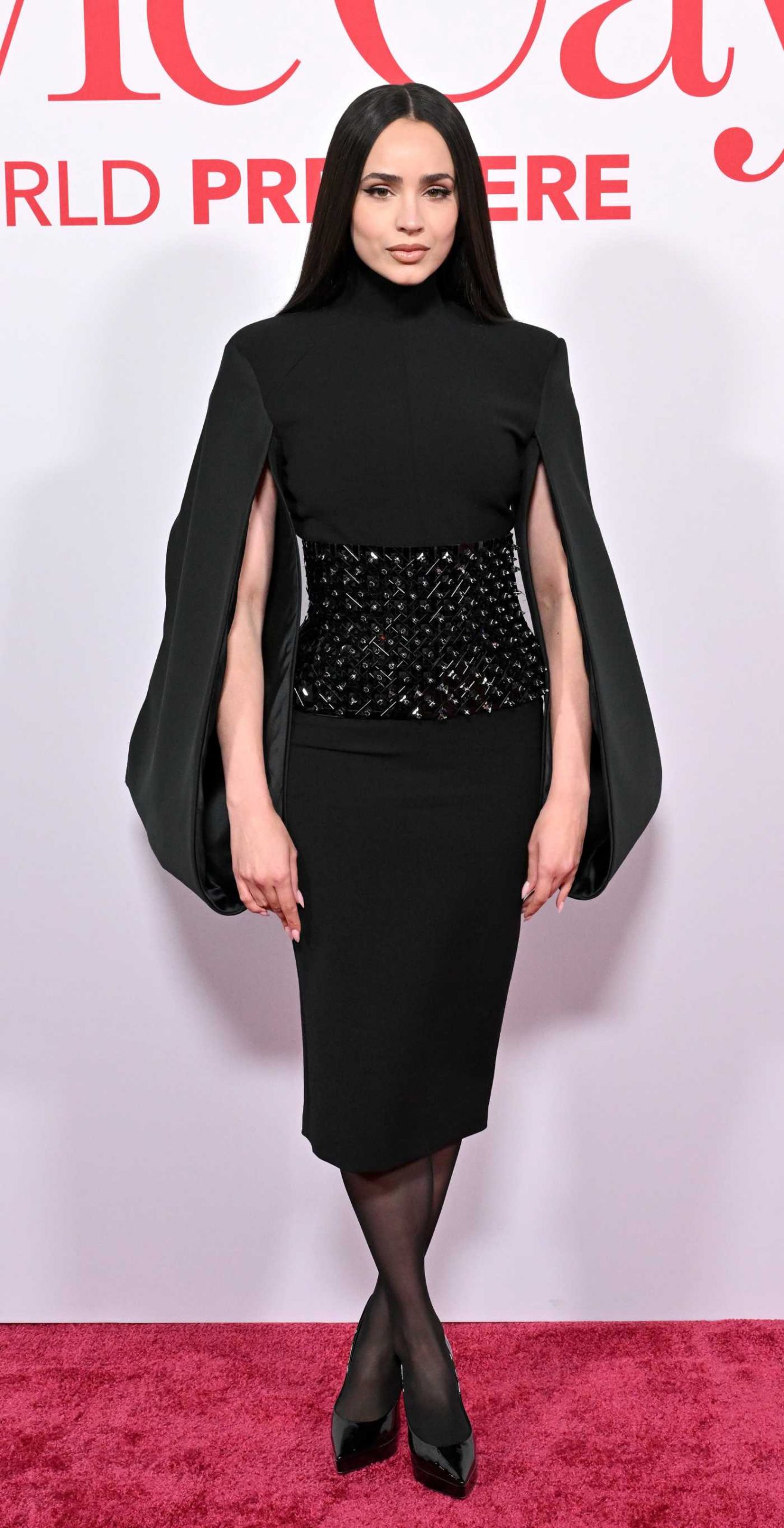 Sofia Carson Attends the Ella McCay Premiere at El Capitan Theatre in Los Angeles 12/09/2025