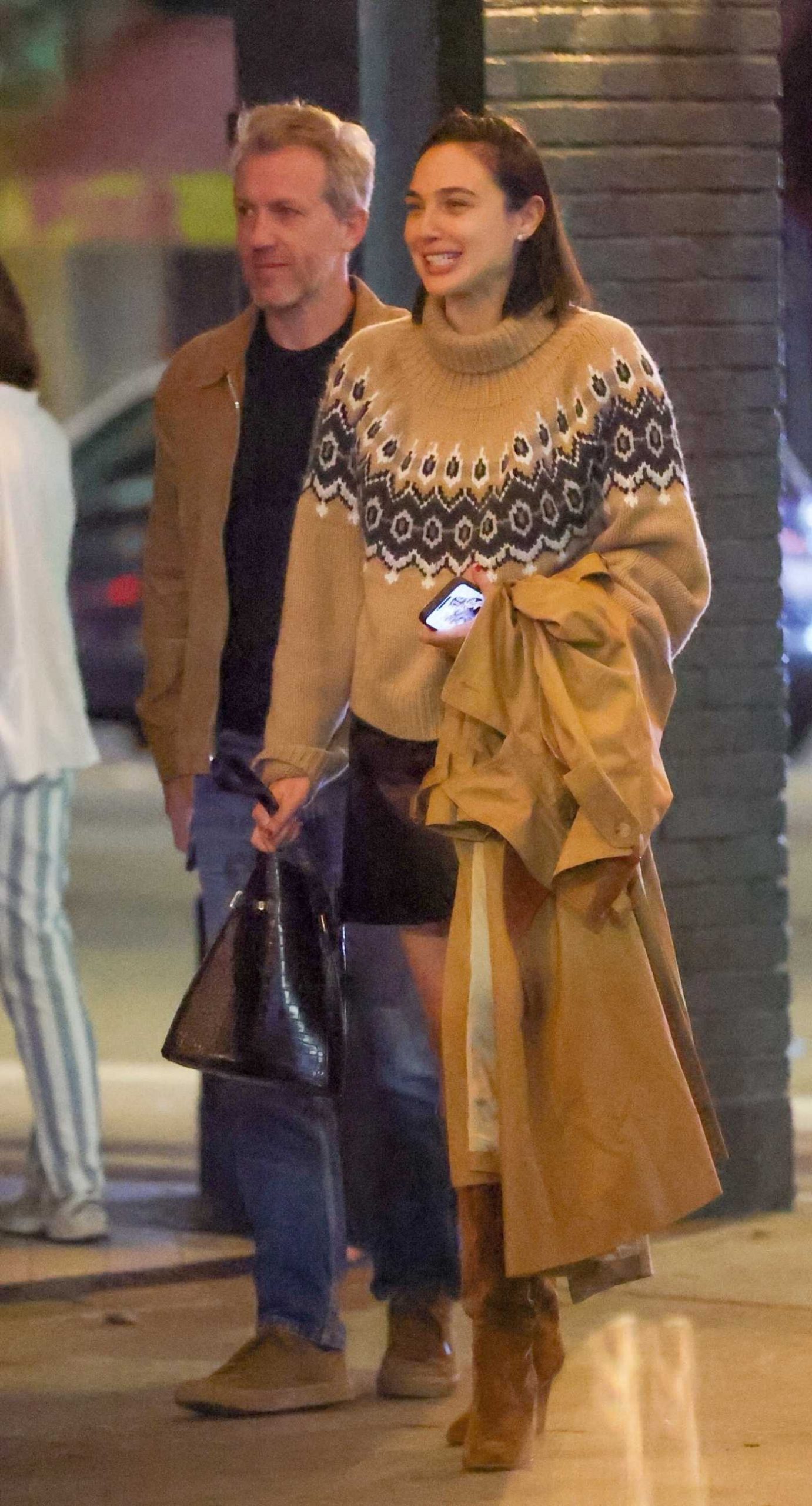 Gal Gadot in a Black Mini Skirt Was Seen Out with Her Husband in Los Angeles 01/27/2026