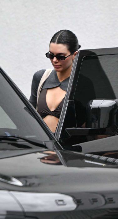 Kendall Jenner in a Black Sunglasses