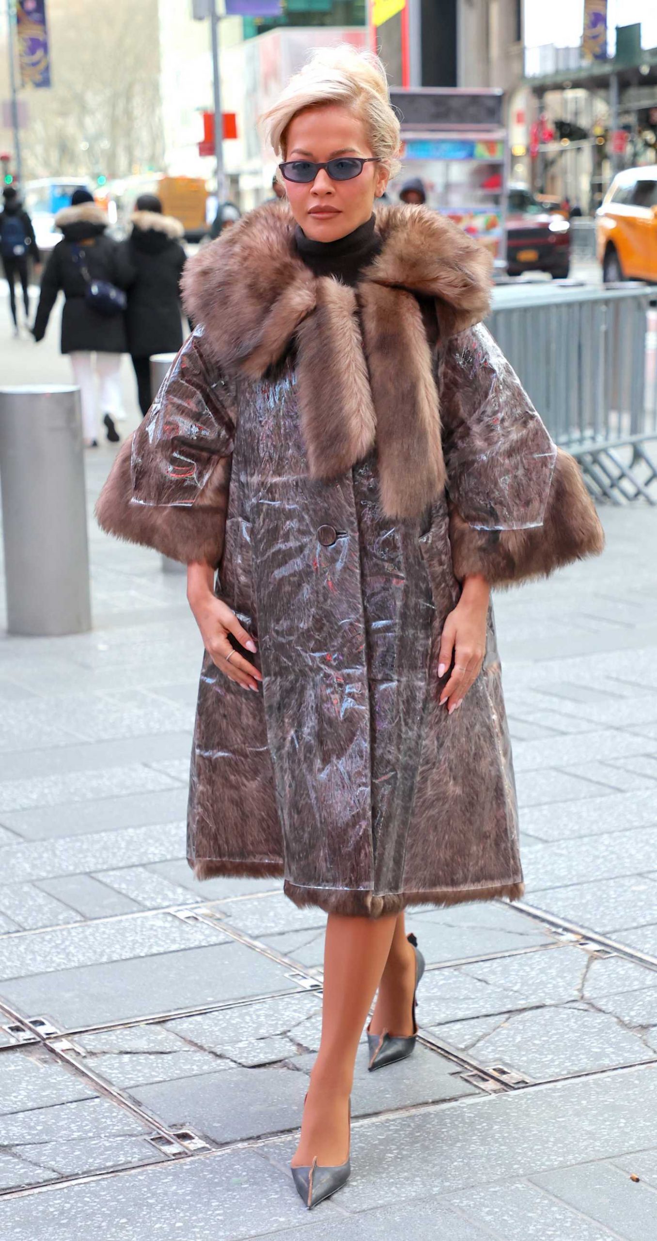 Rita Ora Was Spotted at One Times Square in New York 12/30/2025