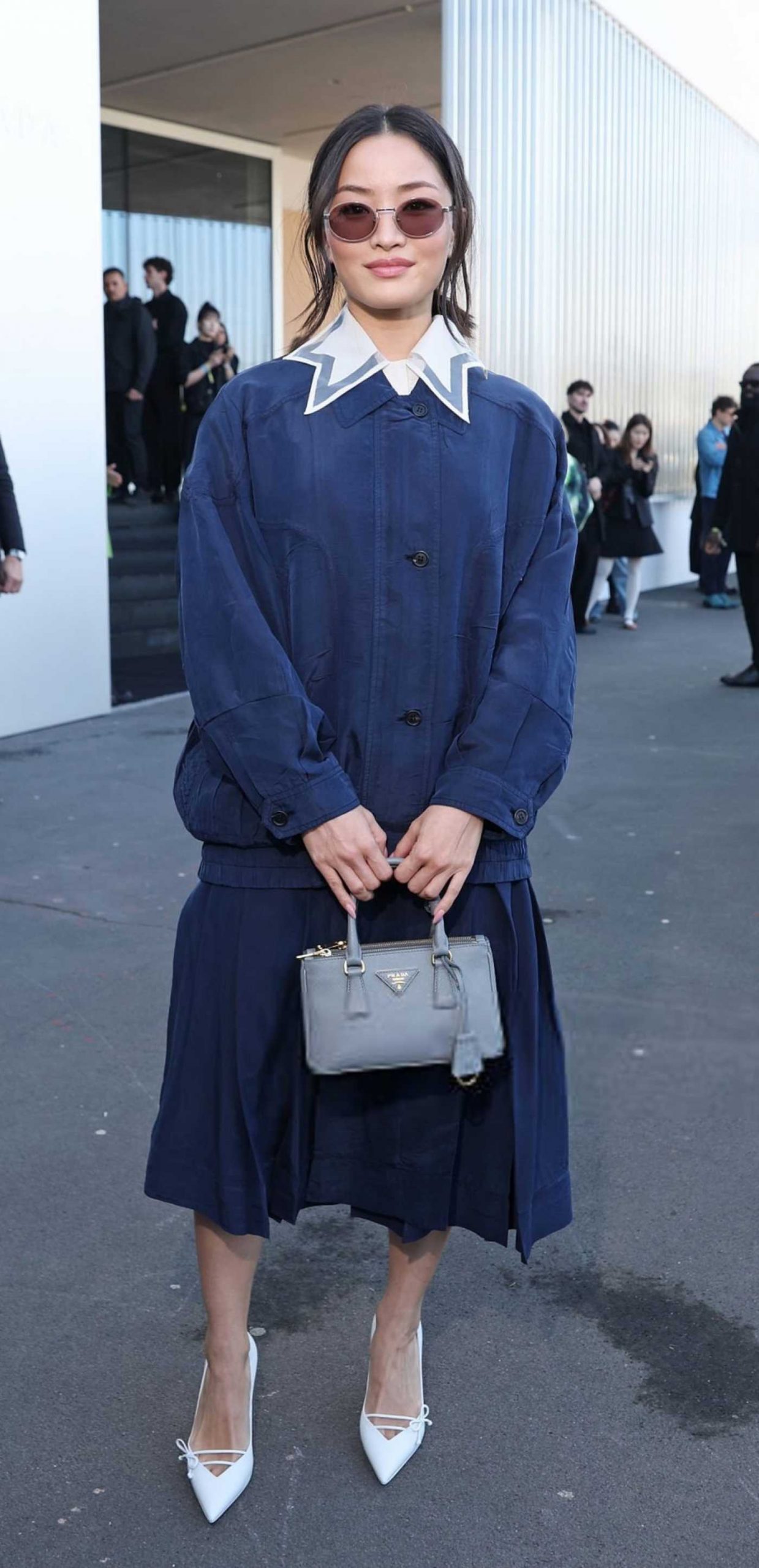 Anna Sawai Attends the Prada Fashion Show During 2026 Milan Fashion Week in Milan 02/26/2026