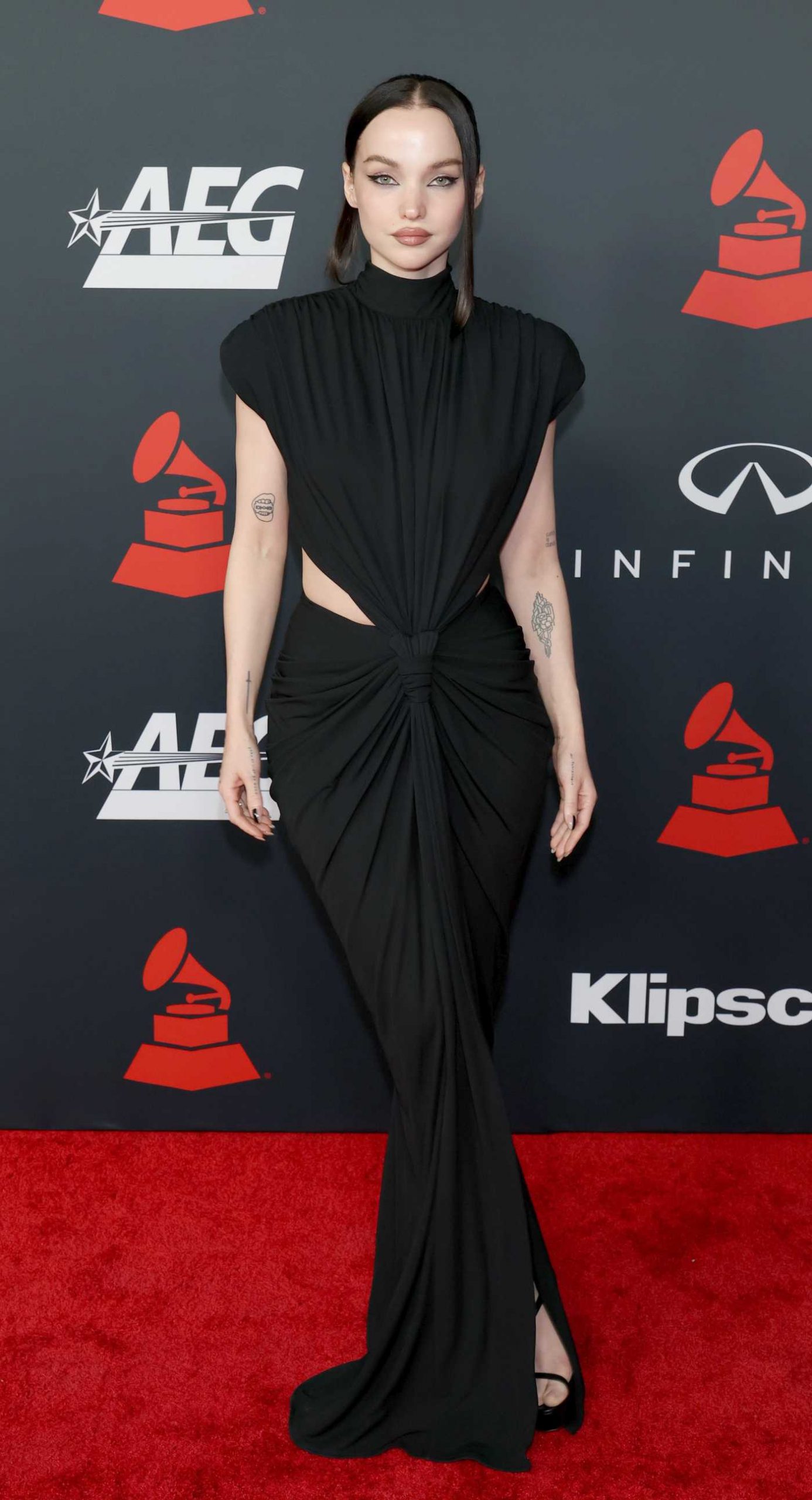 Dove Cameron Attends 2026 MusiCares Person of the Year Honoring Mariah Carey at Los Angeles Convention Center in Los Angeles 01/30/2026