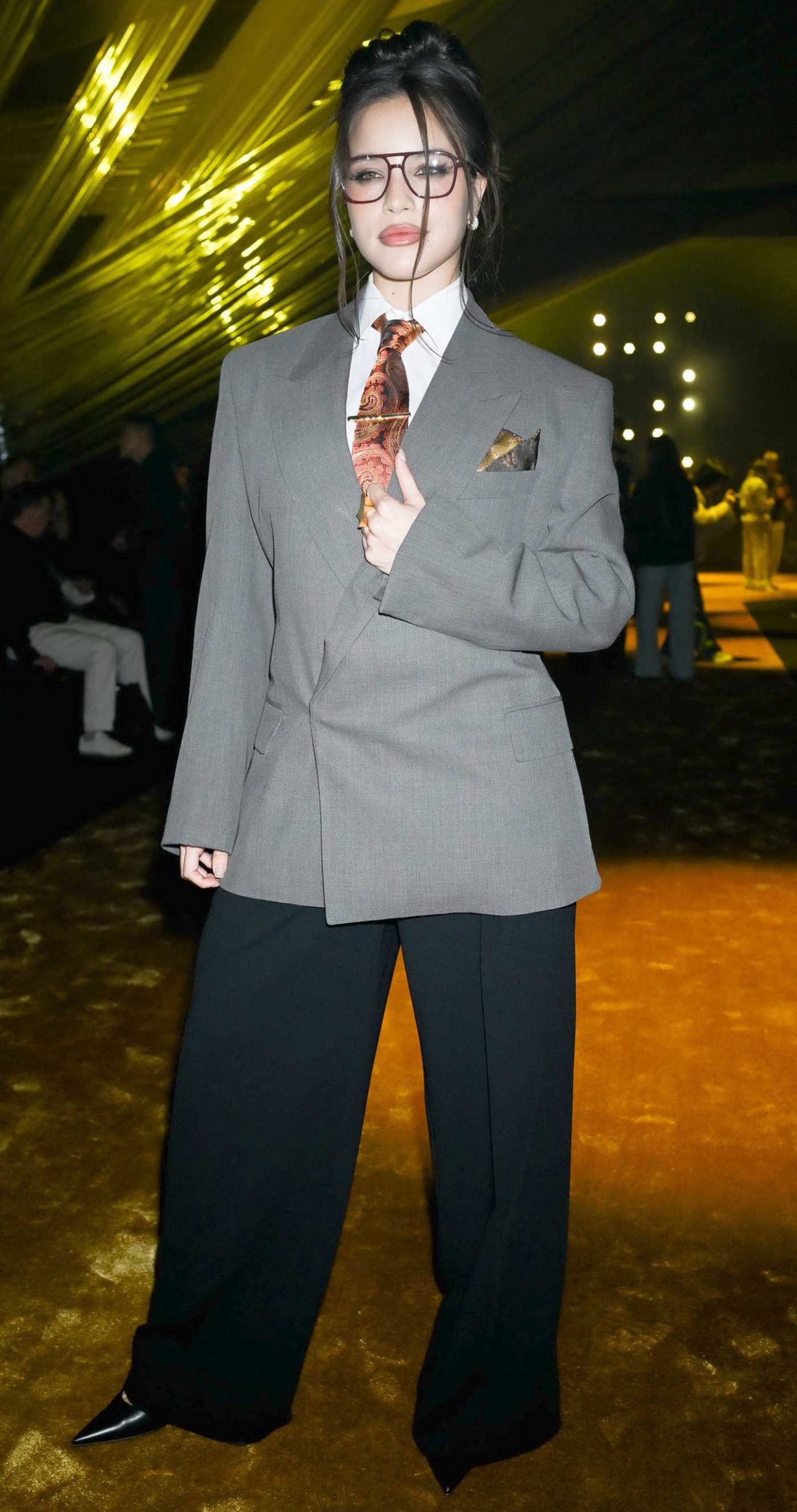 Emilia Mernes Attends the Boss Fashion Show During 2026 Milan Fashion Week in Milan 02/26/2026