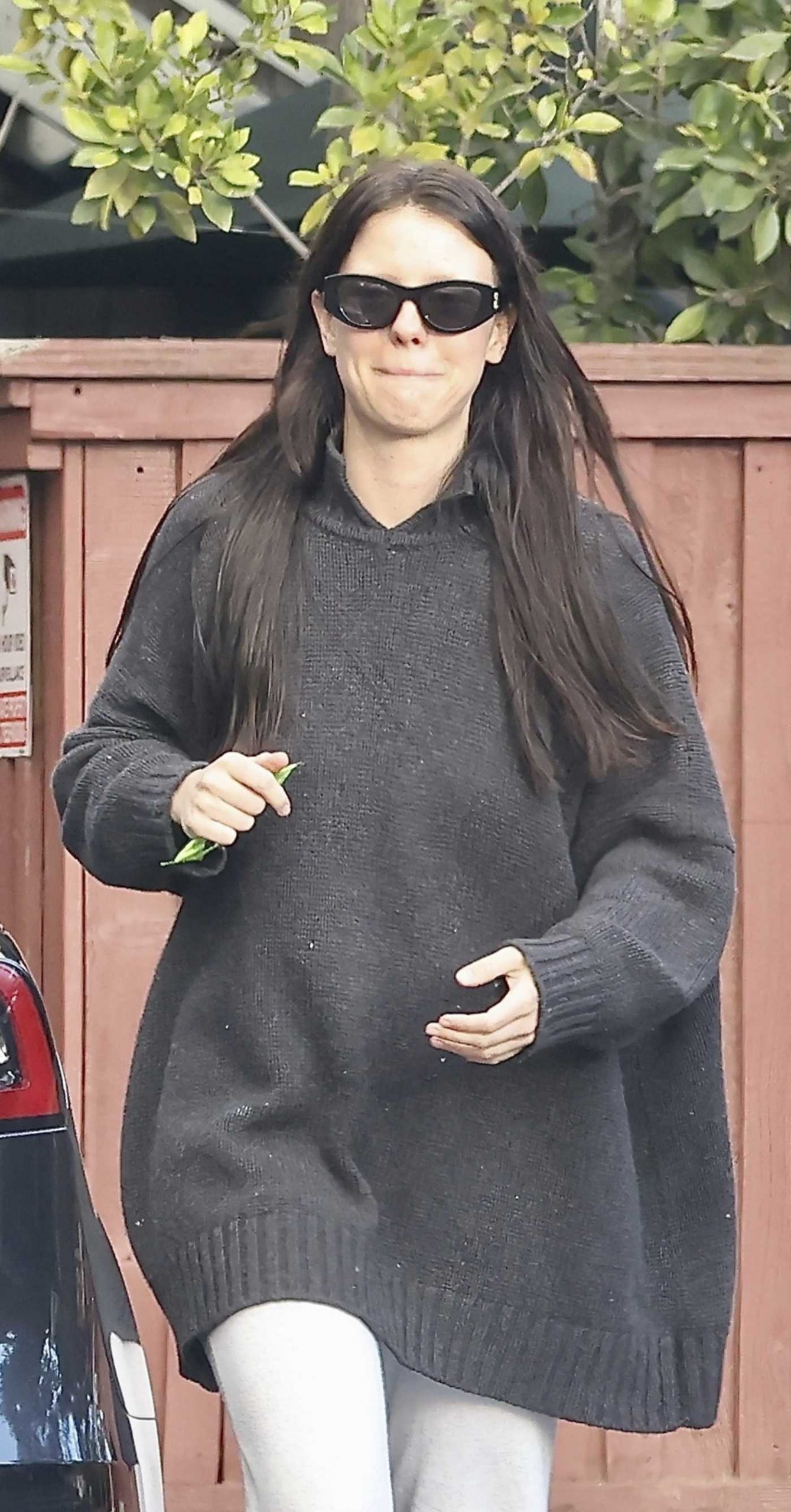 Mia Goth in a Black Sweater Was Seen Out in Pasadena 02/19/2026