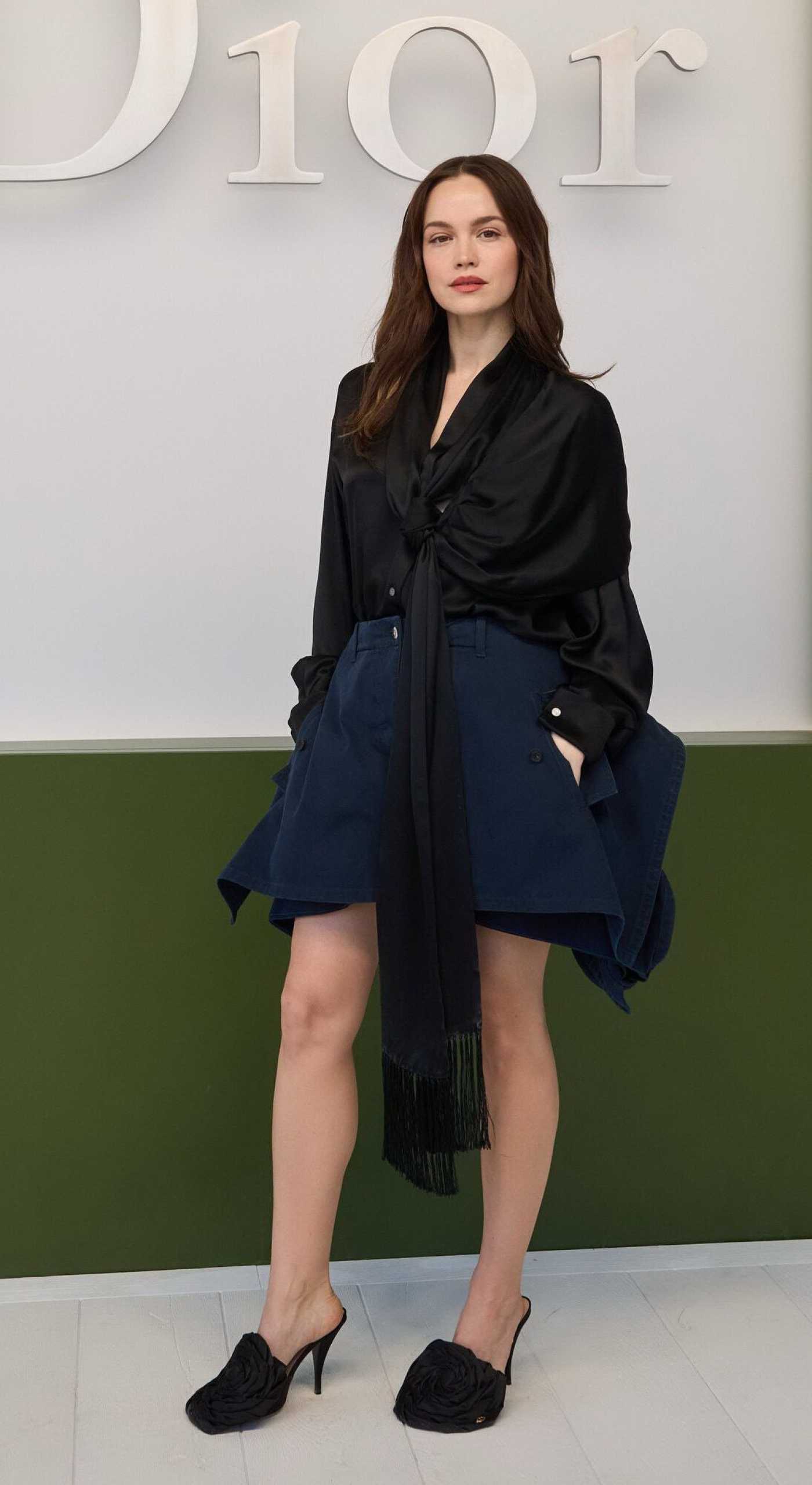 Emilia Schule Attends the Christian Dior Fashion Show During 2026 Paris Fashion Week in Paris 03/03/2026