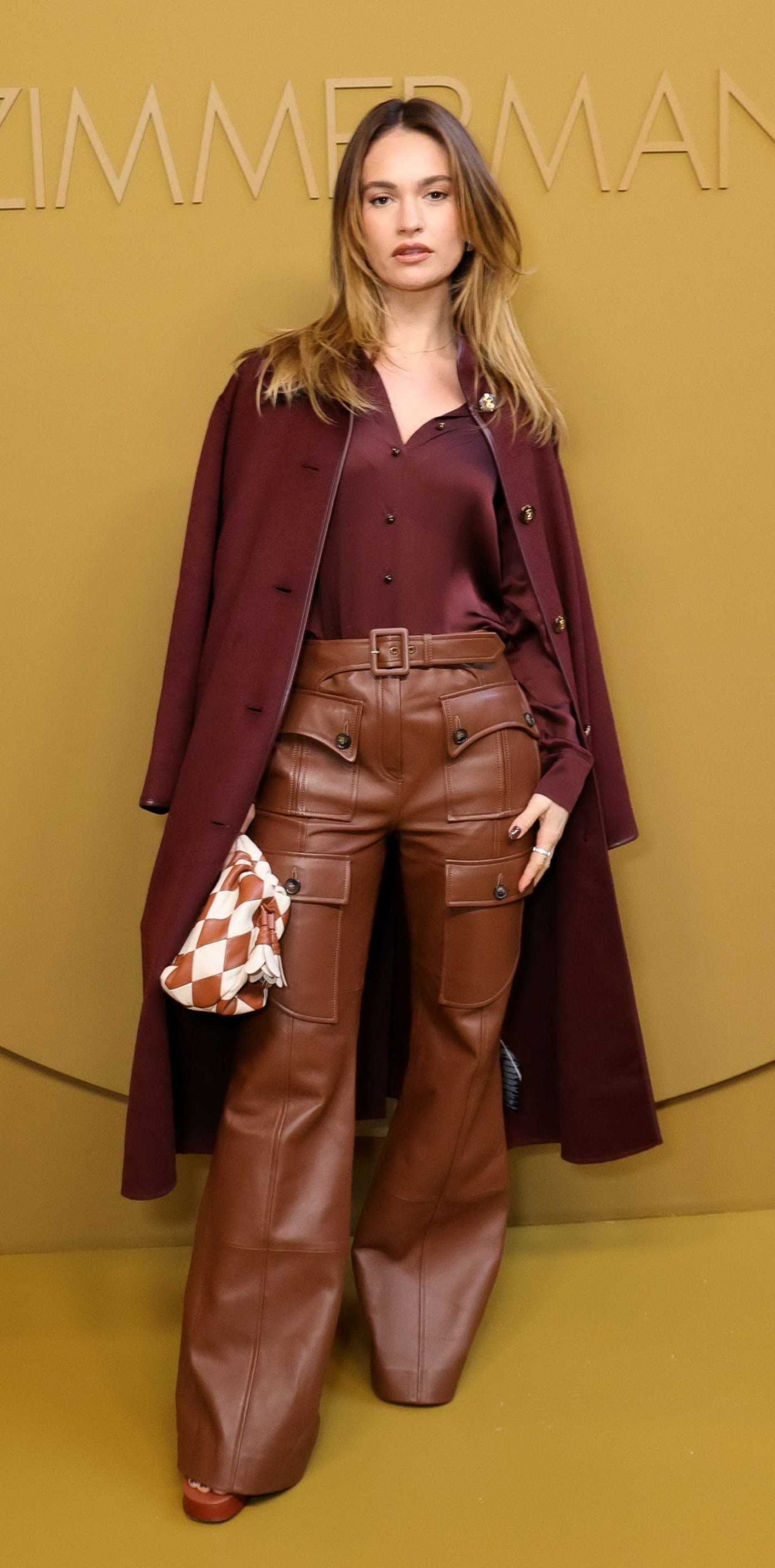 Lily James Attends the Zimmermann Fashion Show During 2026 Paris Fashion Week in Paris 03/09/2026