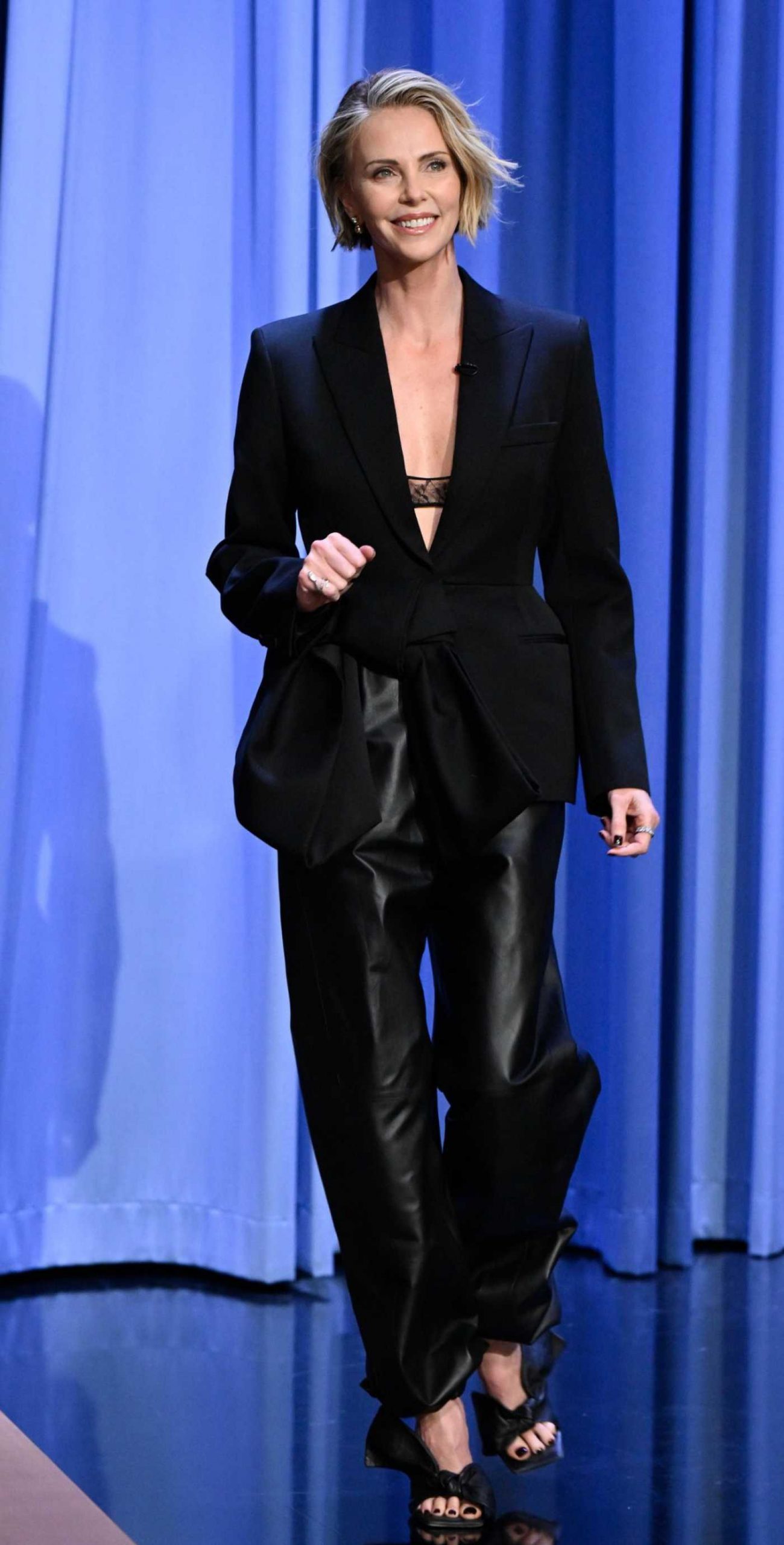 Charlize Theron Attends The Tonight Show Starring Jimmy Fallon in New York 04/23/2026