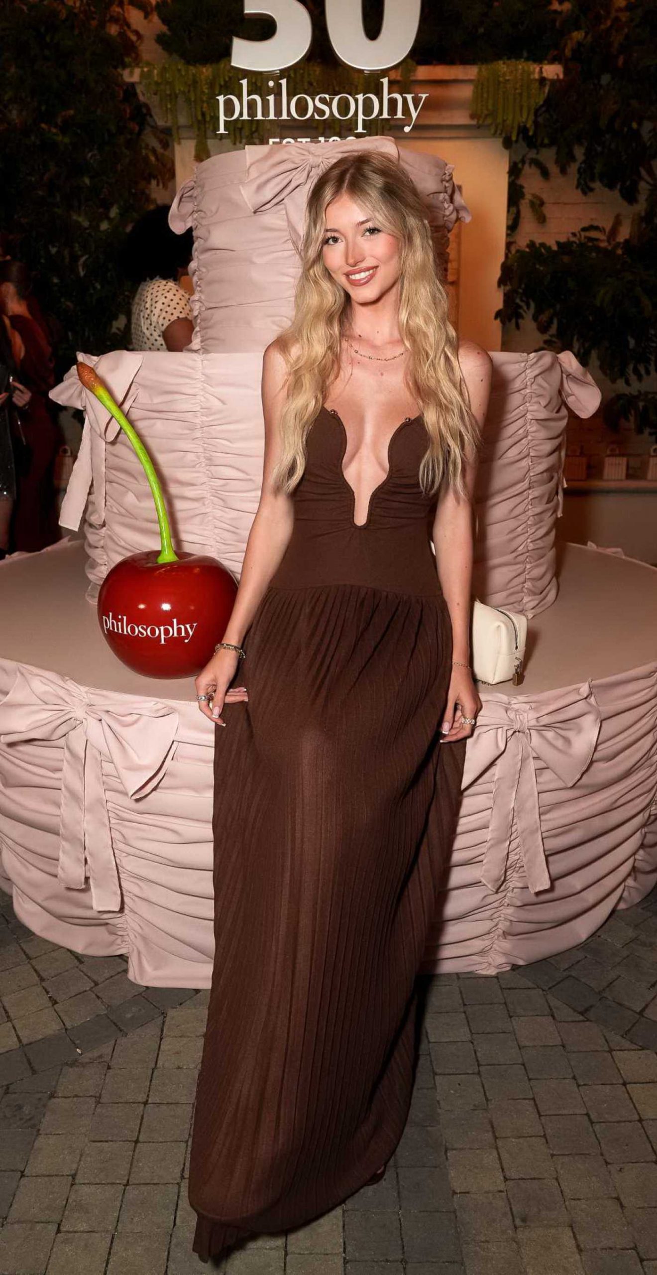 Emily Dobson Attends Philosophy 30th Birthday Celebration in Los Angeles 04/02/2026