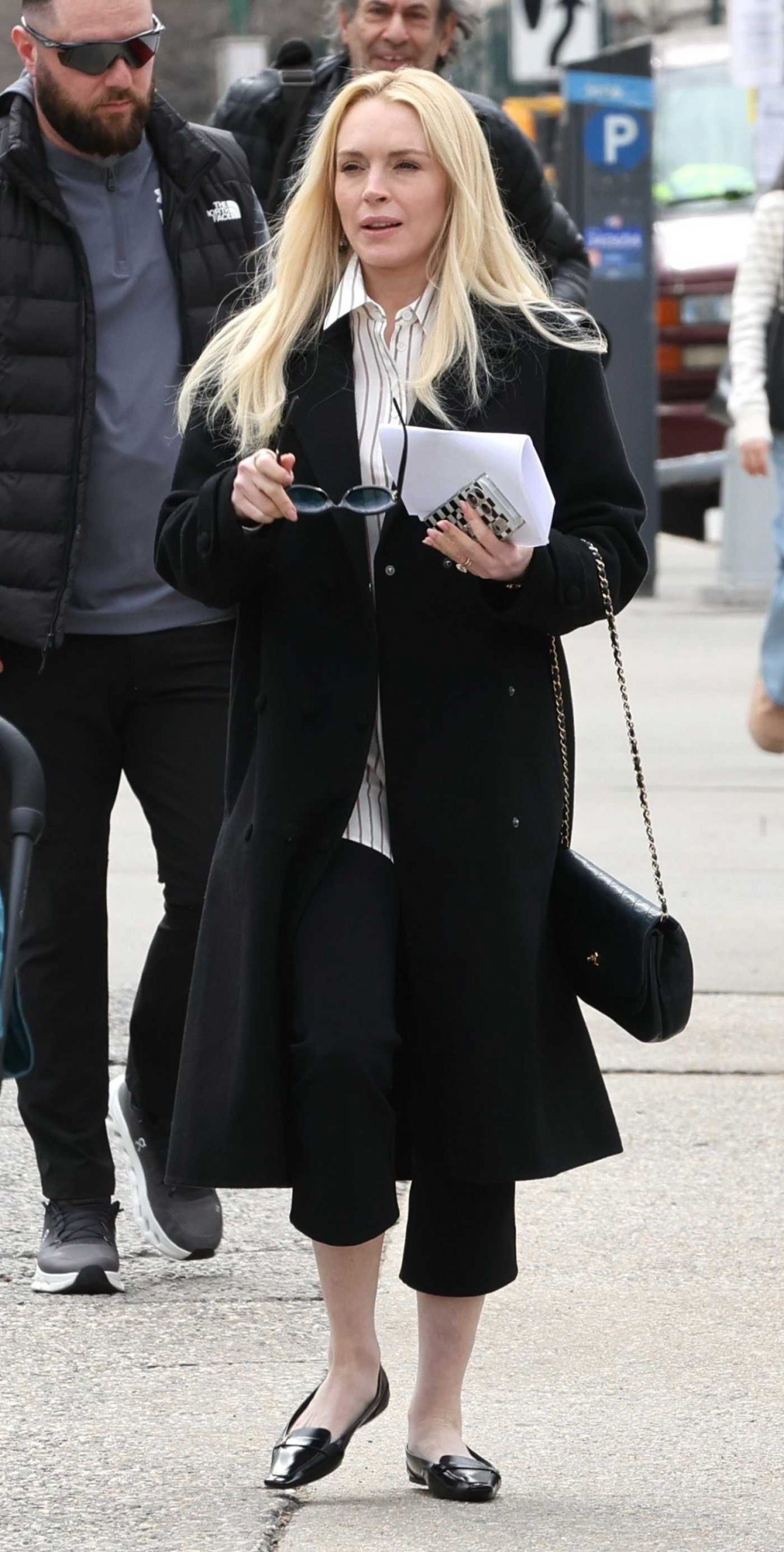 Lindsay Lohan on the Set for Count Me Lies in West Hollywood 04/01/2026