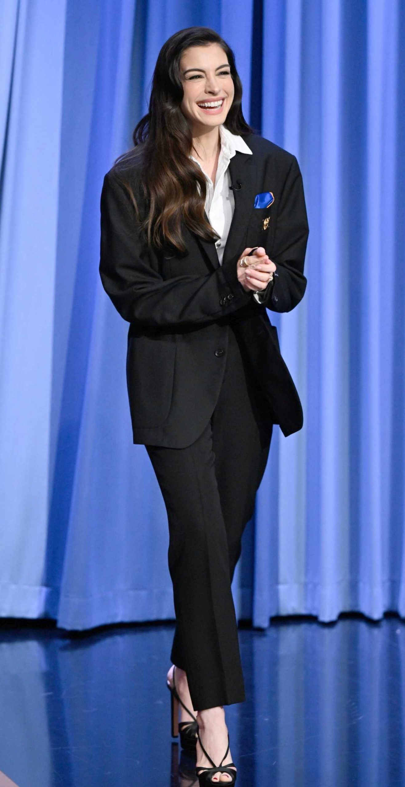 Anne Hathaway Attends The Tonight Show Starring Jimmy Fallon in New York City 04/29/2026