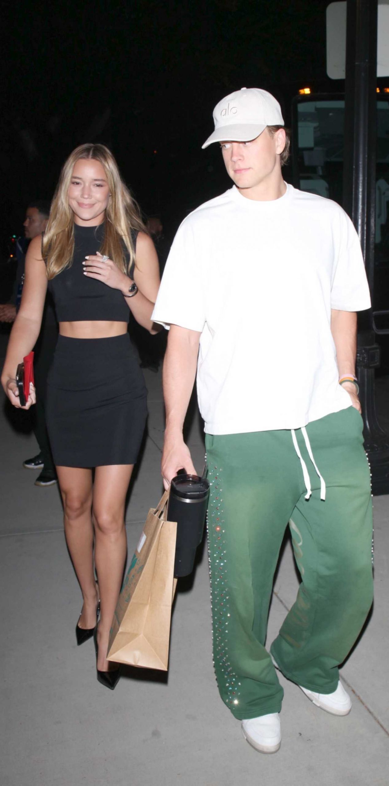 Olivia Ponton in a Black Top Was Seen Out with Joe Burrow in Hollywood 04/29/2026