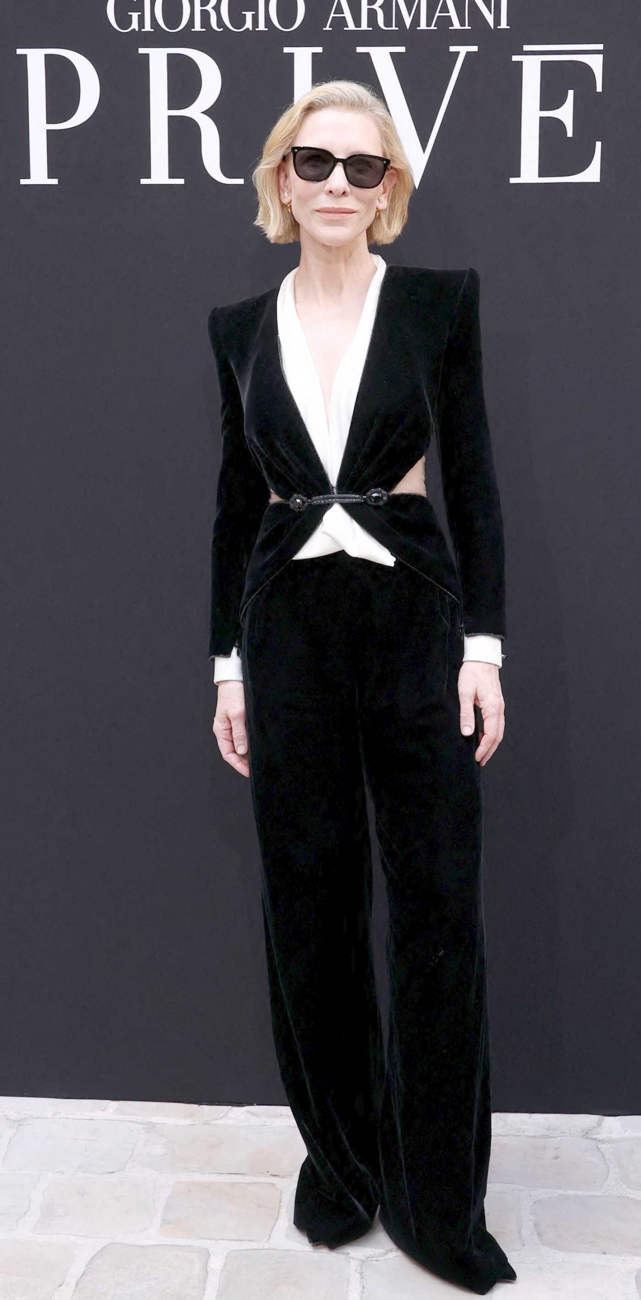 Cate Blanchett Attends the Giorgio Armani Fashion Show During 2026 Haute Couture Fashion Week in Paris 07/07/2026