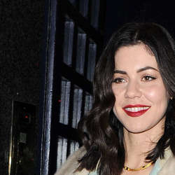 Marina Diamandis in a Beige Trench Coat Arrives at the Bataclan Venue