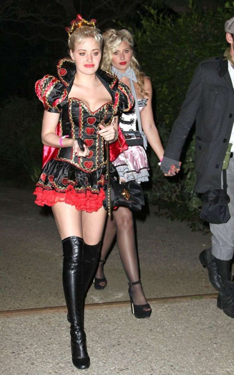 Aly and AJ Michalka arrive at Kate Hudsonss Halloween Party in Brentwood