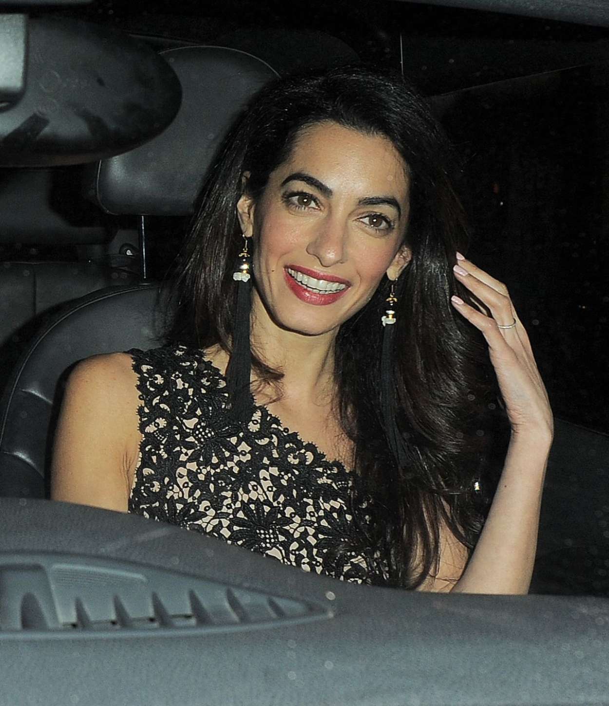 Amal Clooney Night Out in London