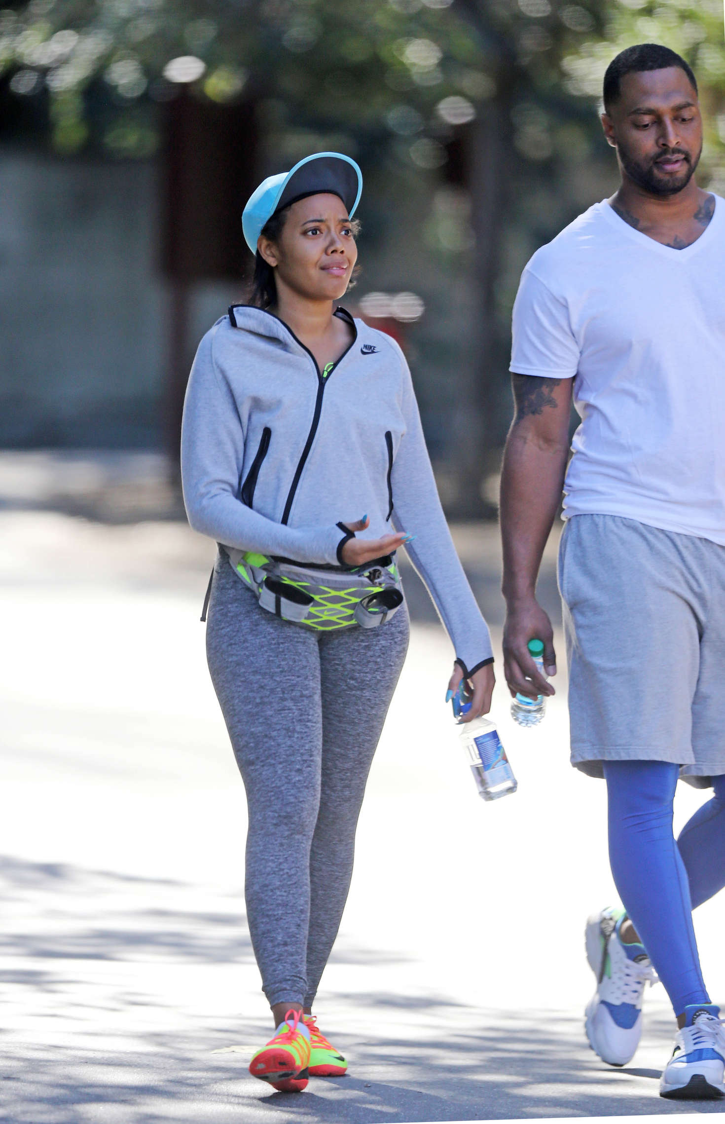 Angela Simmons in Tights out in Los Angeles